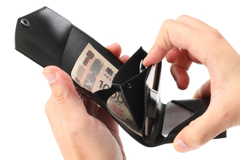 カードケースの裏にコインケース