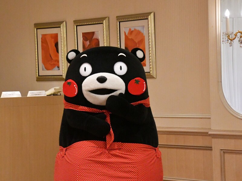 ほっぺが真っ赤なトマトに！＝2月11日、東京都港区