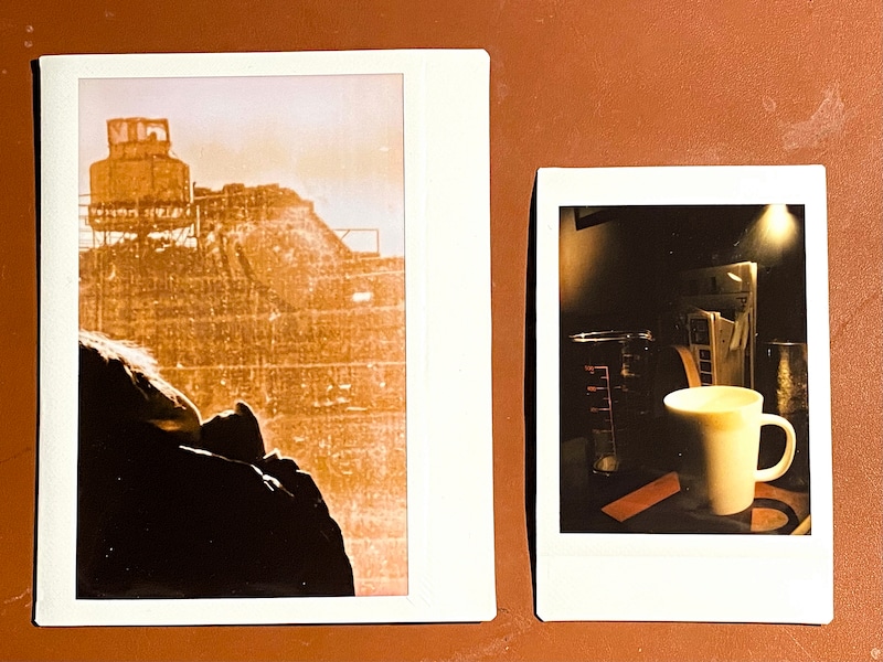 ミニフィルムとワイドフィルムの大きさ比較