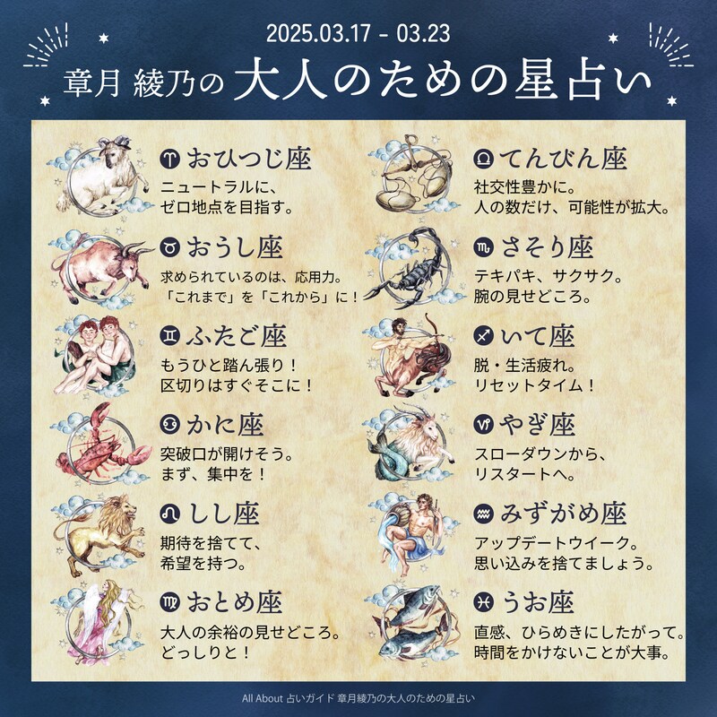 章月綾乃からあなたへ送る今週のメッセージ