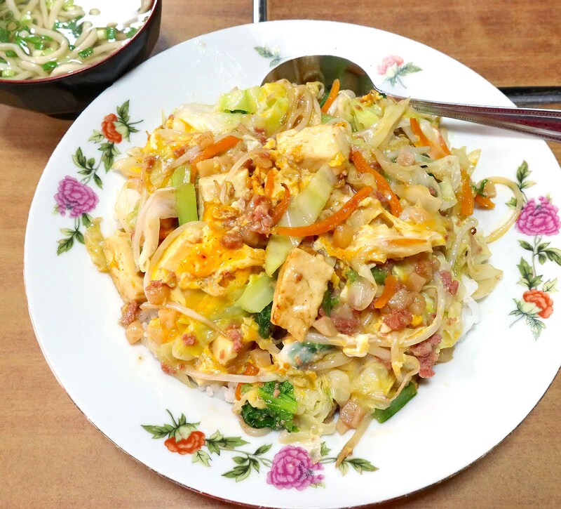 チャンポンとミニ沖縄そば