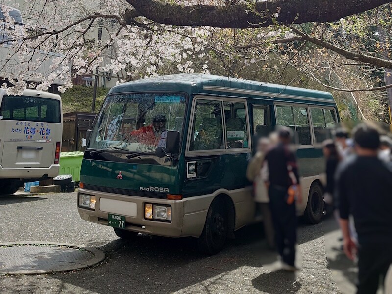吉野大峯ケーブル自動車のマイクロバス