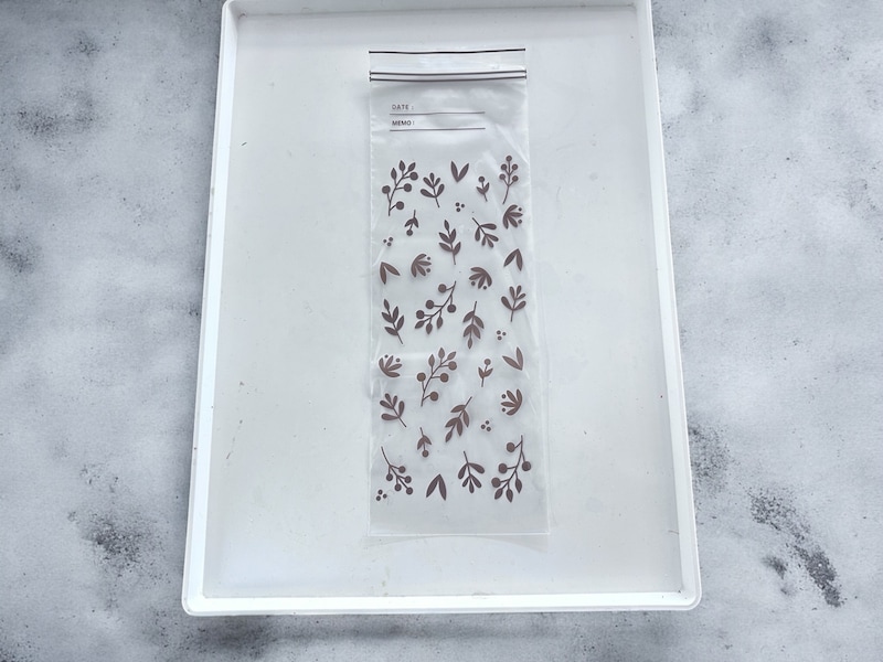 「フリーザーバッグ ダブルジッパー ロングサイズ」