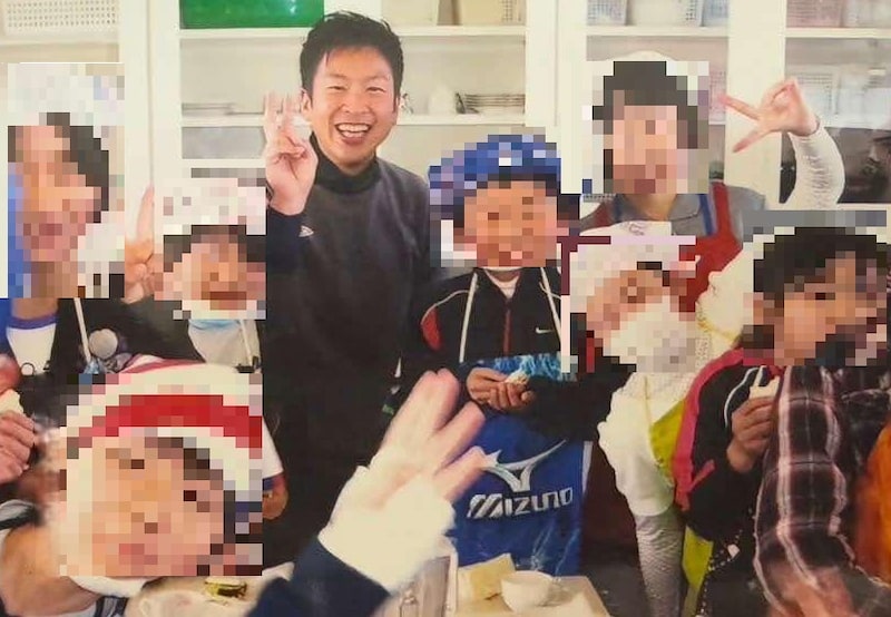 教員時代に生徒たちと共に