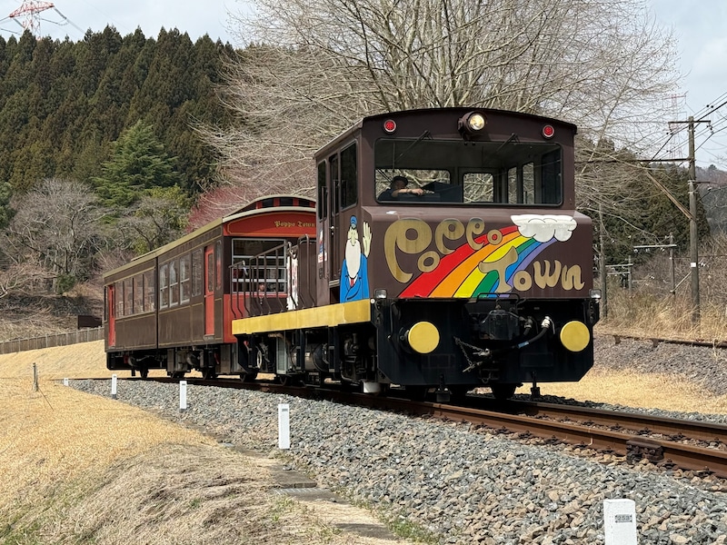 信越本線の廃線を利用して運行されているトロッコ列車