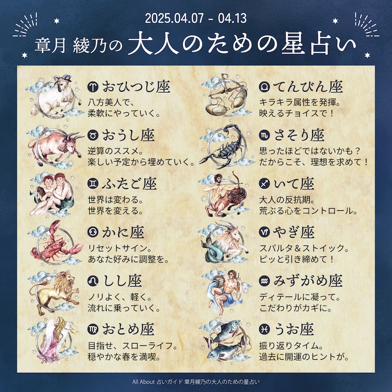章月綾乃からあなたへ送る今週のメッセージ
