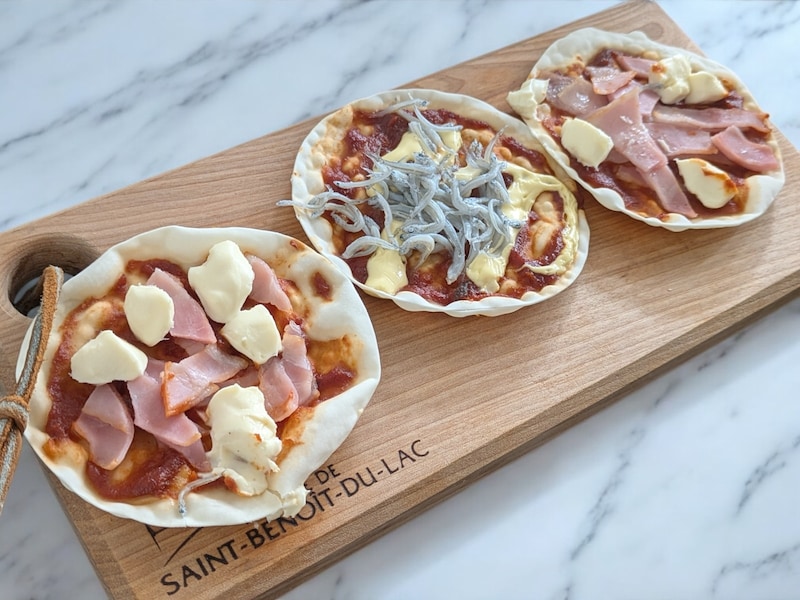 餃子の皮で作った簡単ピザ