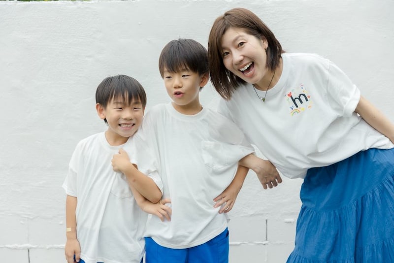 堀美香さんと息子さんたち