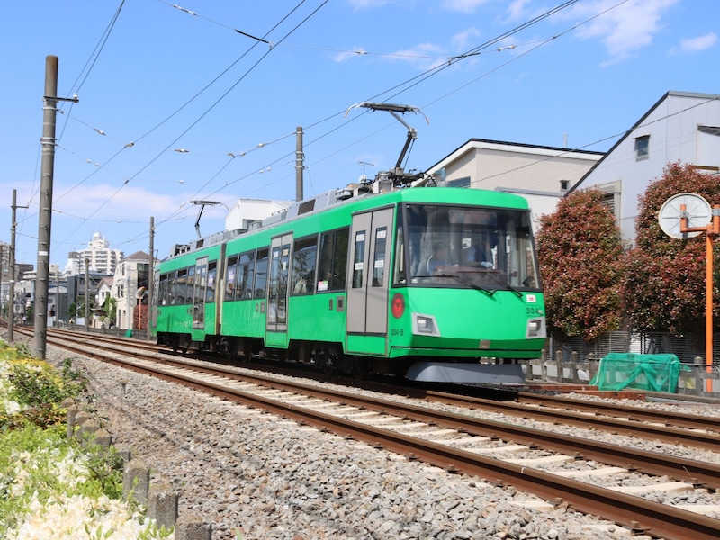 グリーン塗装車