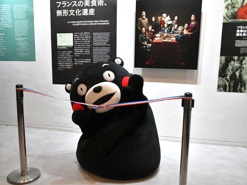 くまモン＝3月8日、東京都文京区