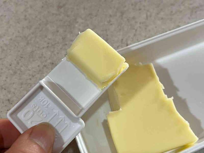 バターを綺麗にカットできる