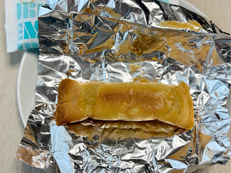 高温短時間で焼き上げることで、ふんわりしっとり食感に