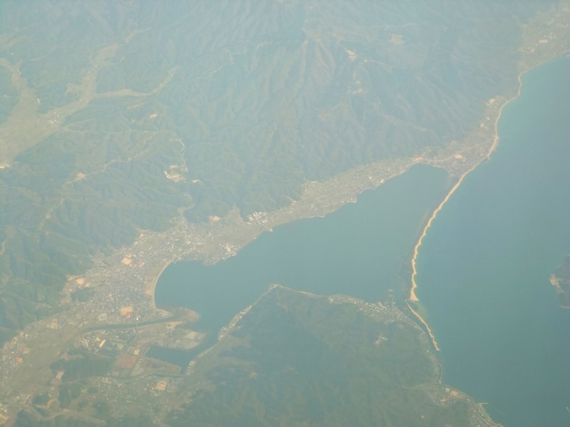 天橋立(1)/飛行機からの眺め