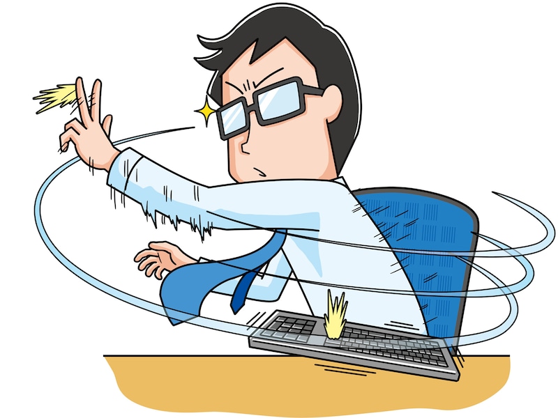 隣席の同僚にEnterキーを全力「ターン！」されたら困ります……