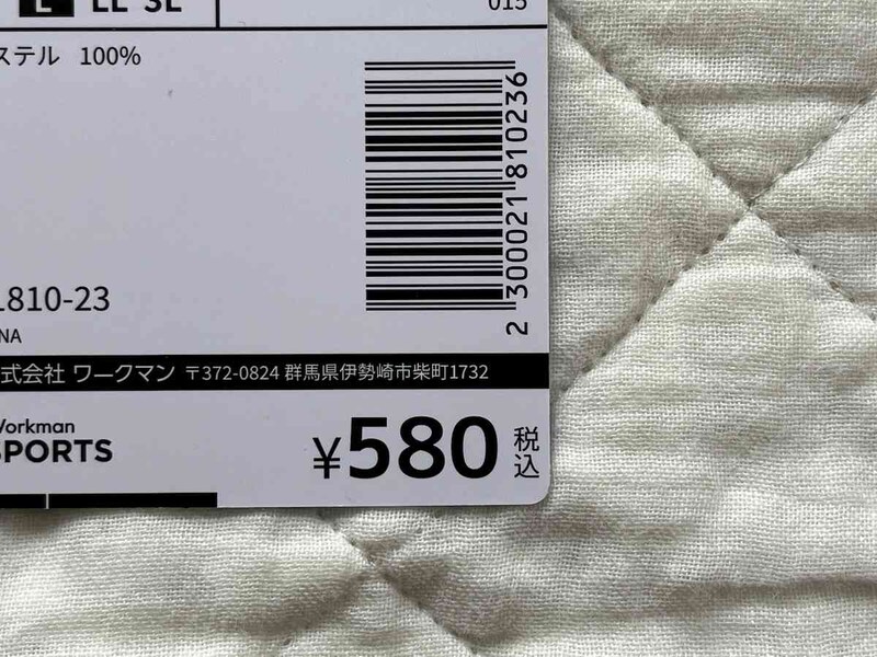 ワークマンの「氷撃冷感(R)-10℃半袖Tシャツ」は580円（税込）