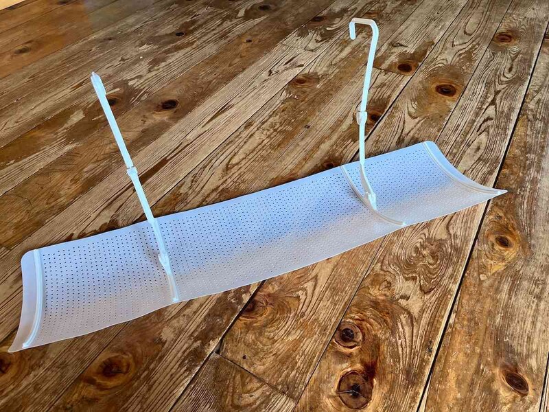 エアコン風よけのカバーの完成