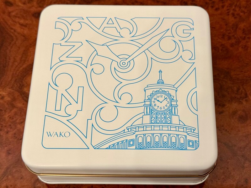 銀座「和光」のクッキー缶はイラストもすてき！