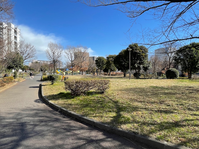 川崎河岸駅跡を整備した「緑道公園」（※画像：筆者撮影）