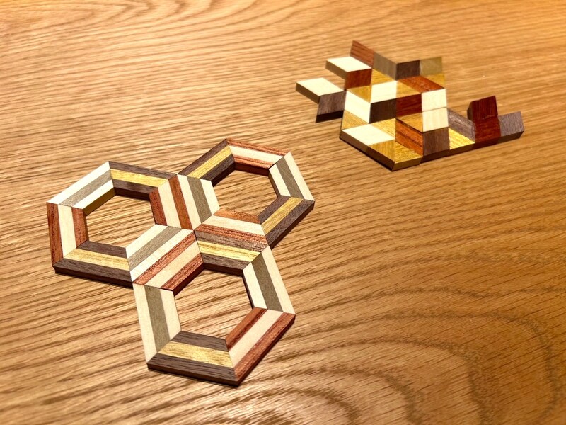 寄木細工の製作体験も