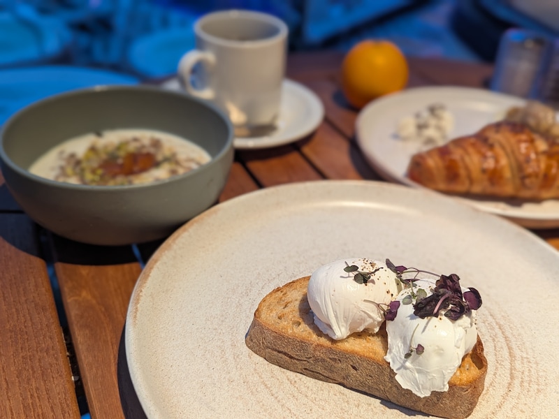 ウェルネス・カフェの朝食メニュー一例