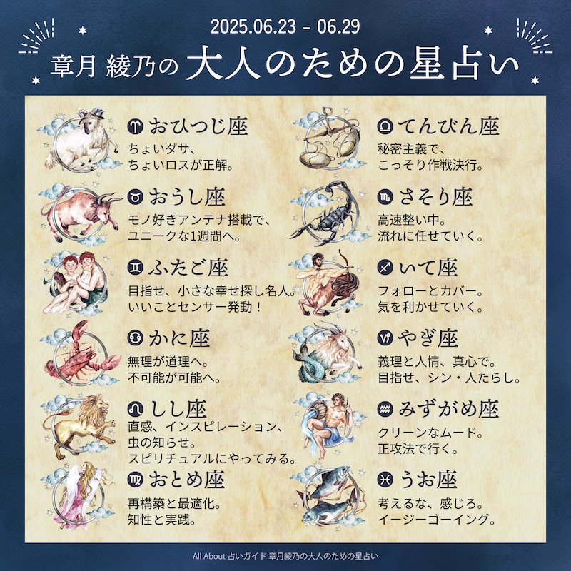 章月綾乃からあなたへ送る今週のメッセージ