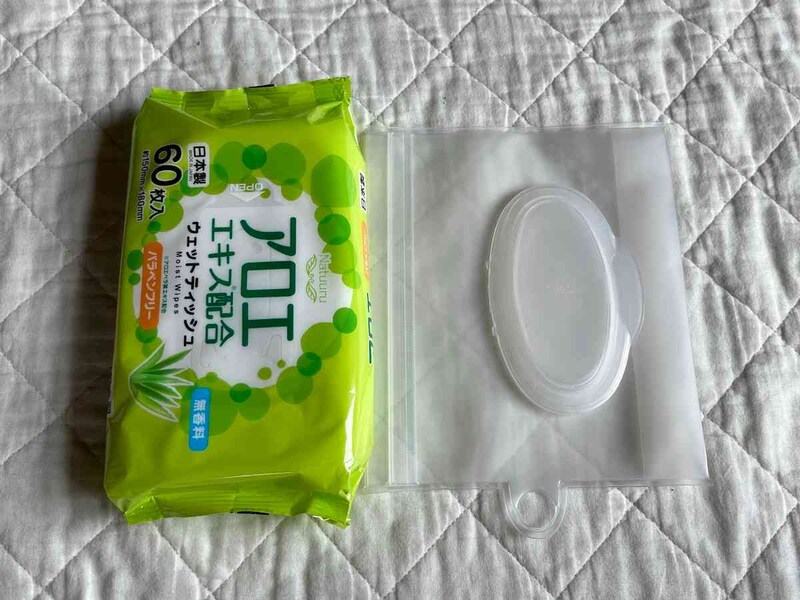 ウェットティッシュのサイズには注意