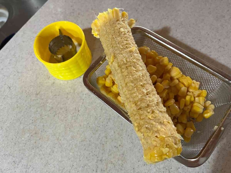 芯には粒がほとんど残っていない