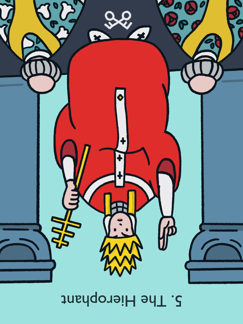 教皇(The Hierophant)/逆位置