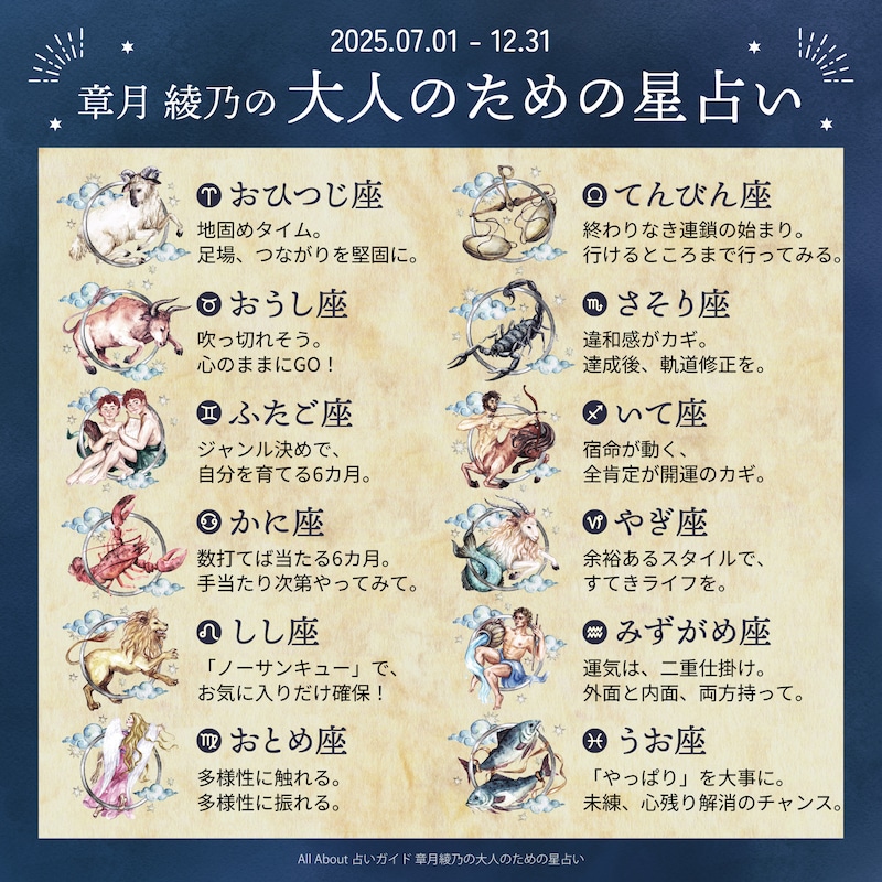 章月綾乃からあなたへ送る2025年下半期のメッセージ