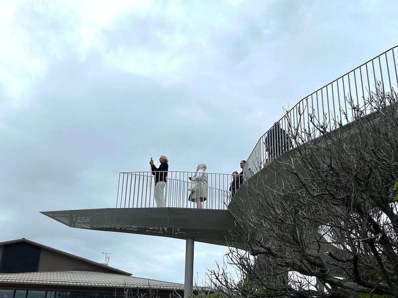 「風の輪テラス」の一角、突き出たスペース