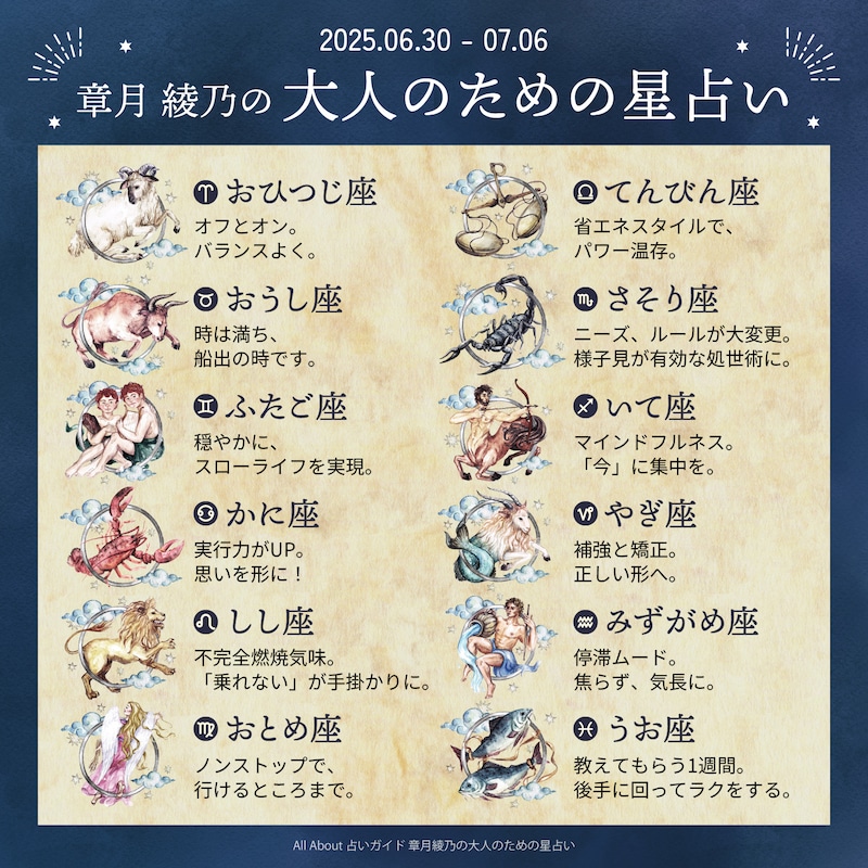 章月綾乃からあなたへ送る今週のメッセージ