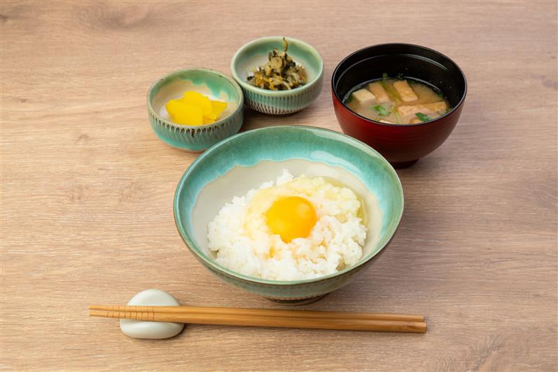 うちのたまご羽田直売所の朝食セット