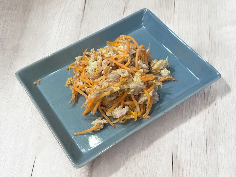 電子レンジだけで作ったにんじんしりしり