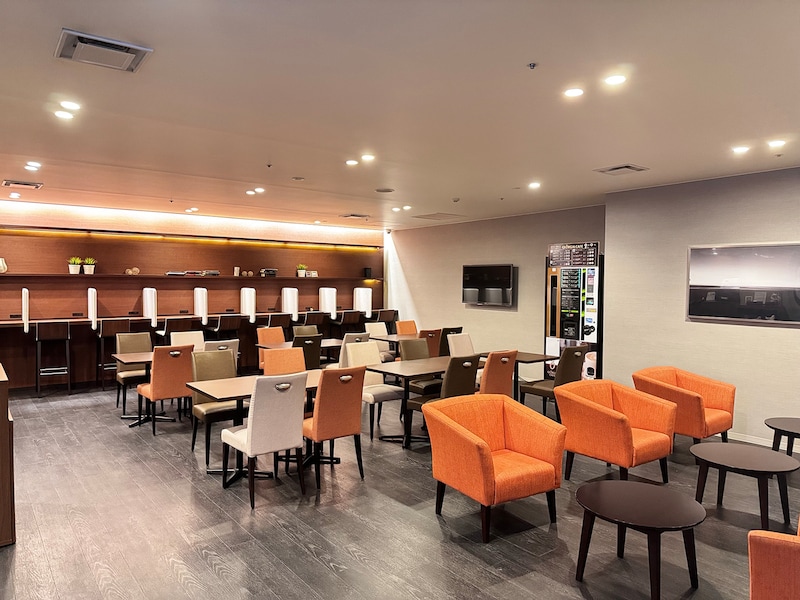 ファーストキャビン羽田ターミナル1のラウンジ