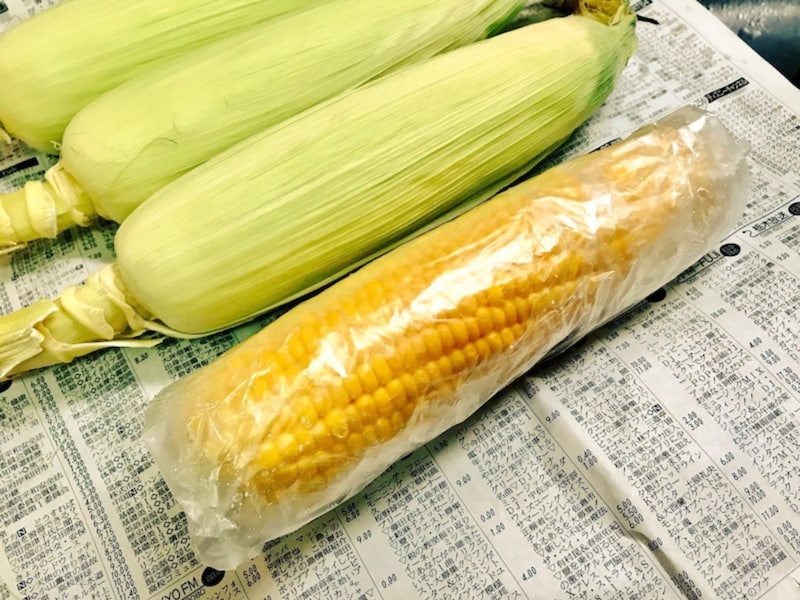 レンジで絶品とうもろこし