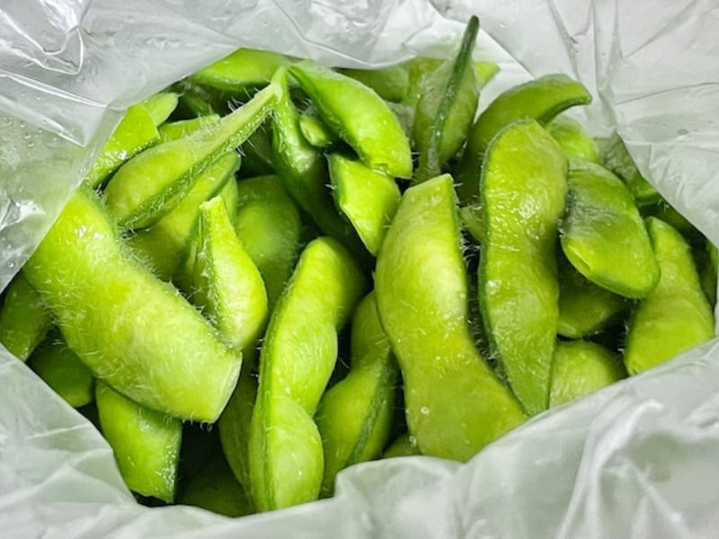 レンジで枝豆も簡単に