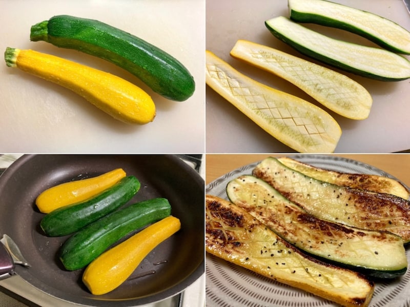 ズッキーニのステーキの作り方
