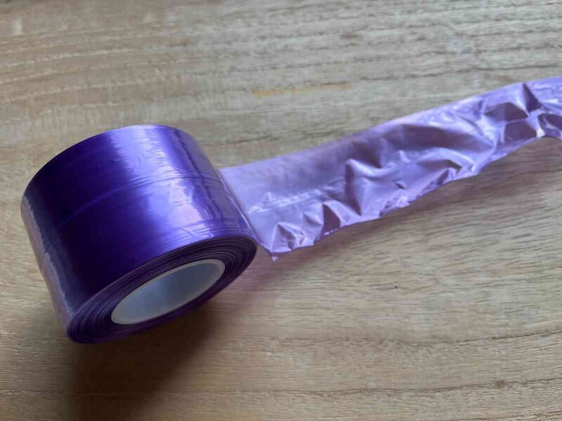 セリアの「PE平巻きテープB 紫」