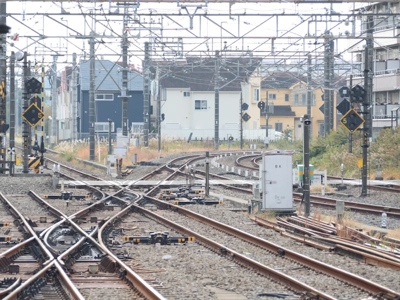 小川駅ホーム南端
