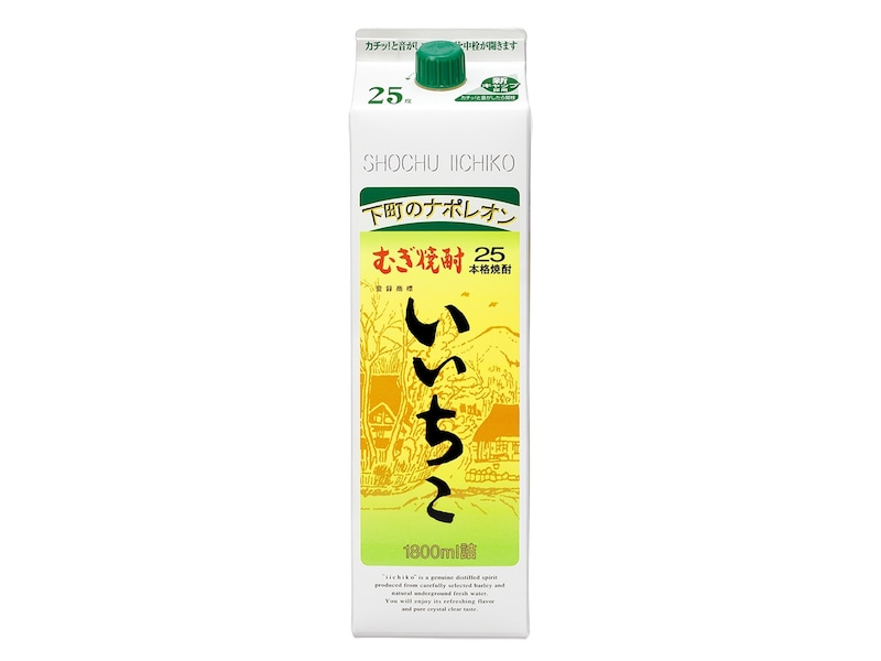 2位は「いいちこパック25度 1.8L」 ※画像:三和酒類 いいちこ 公式Webサイト
