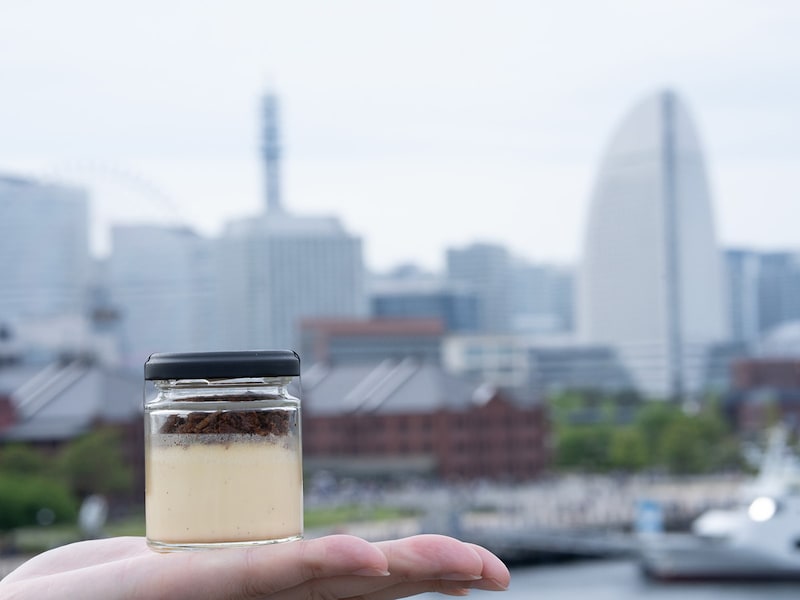 h.u.g-flower YOKOHAMA「ヨコハマチーズケーキ」（税込750円）