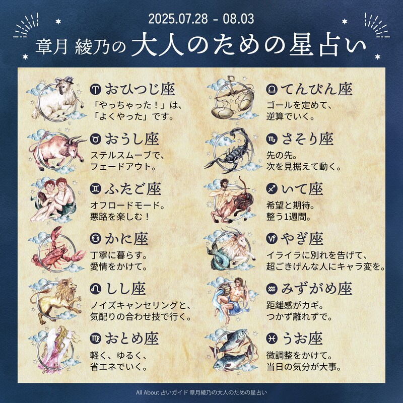 章月綾乃からあなたへ送る今週のメッセージ