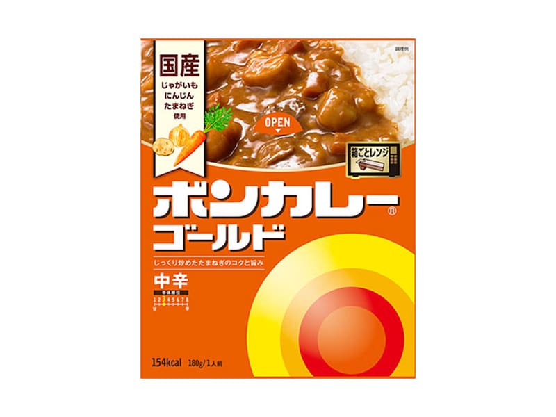 3位は「ボンカレーゴールド 中辛」 ※画像:大塚食品 公式Webサイト
