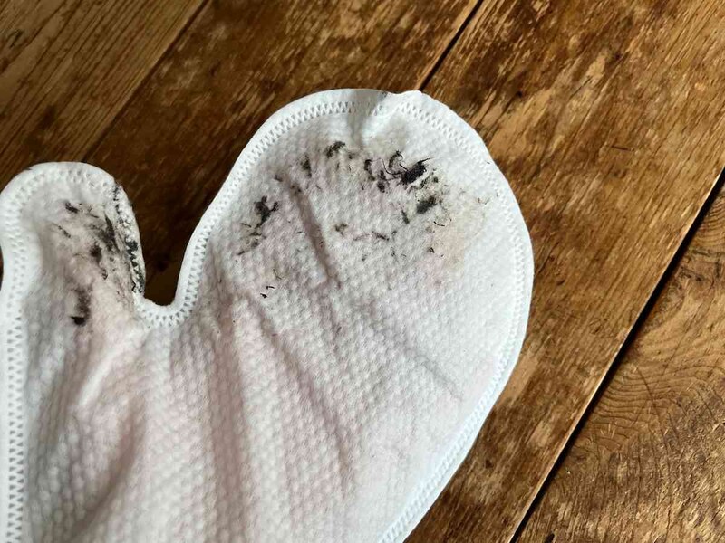 かなり汚れていたことがわかる