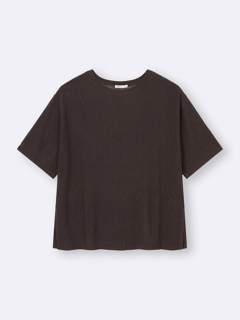 ジーユー　メッシュニットオーバーサイズプルオーバー　1990円（税込）