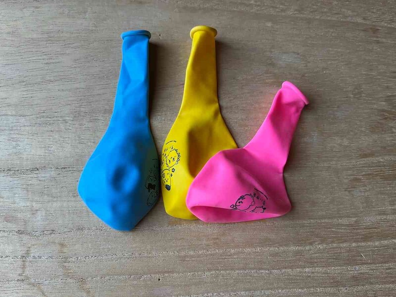 セリアの「ちいかわふうせんセット」