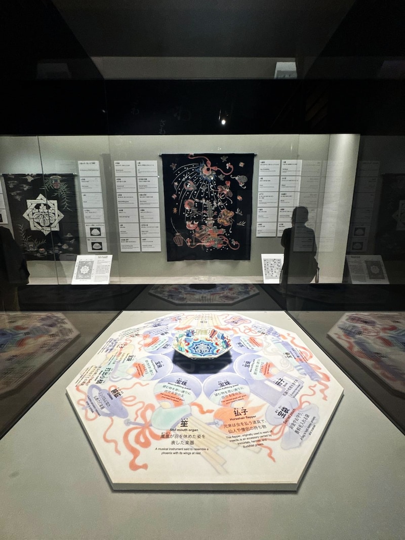 色絵寿字宝尽文