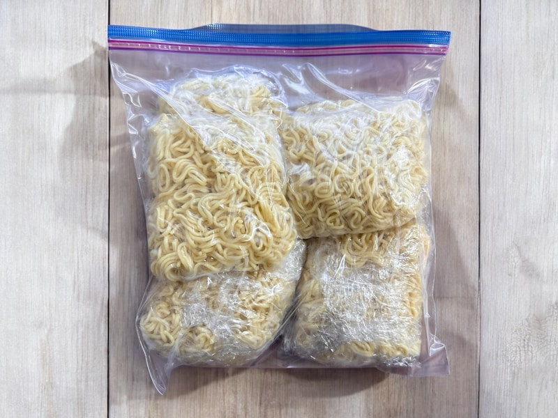 焼きそば麺の冷凍