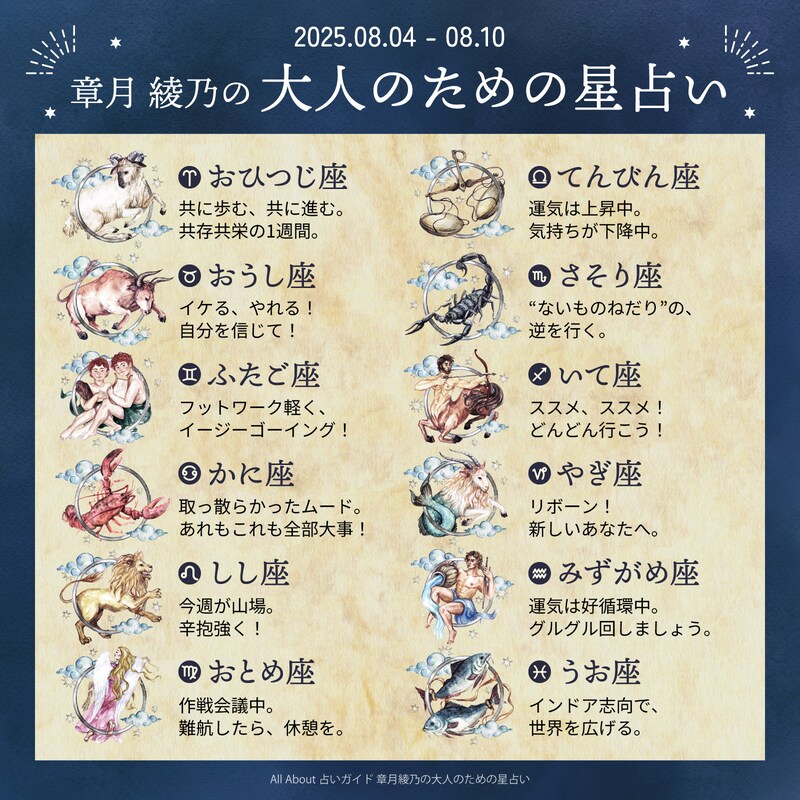 章月綾乃からあなたへ送る今週のメッセージ