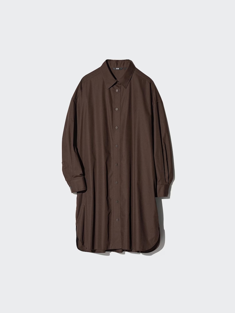 ユニクロ　オーバーサイズシャツワンピース　3990円（税込）